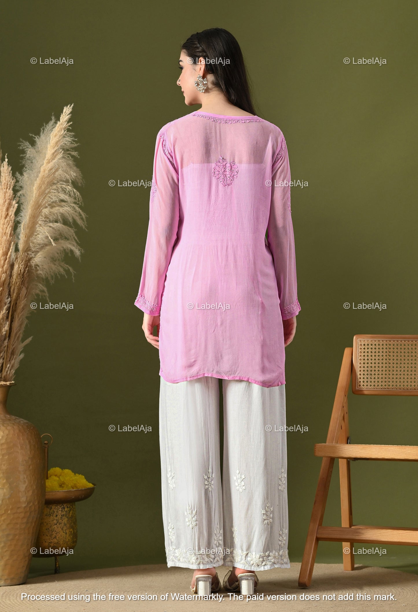 Ayana Viscose Short kurti with Mukaish work