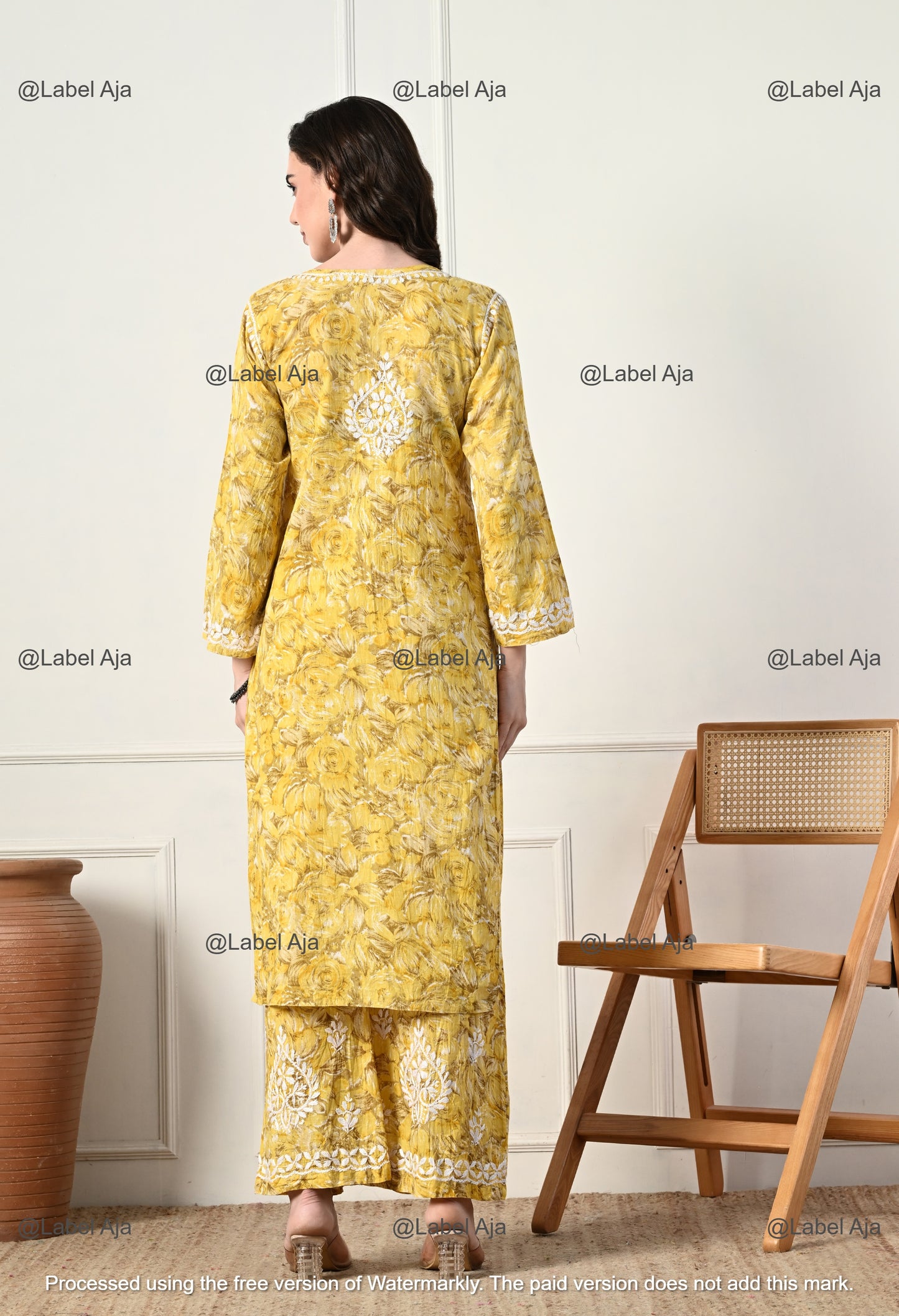 Zuri Mul cotton Kurti and Palazzo set