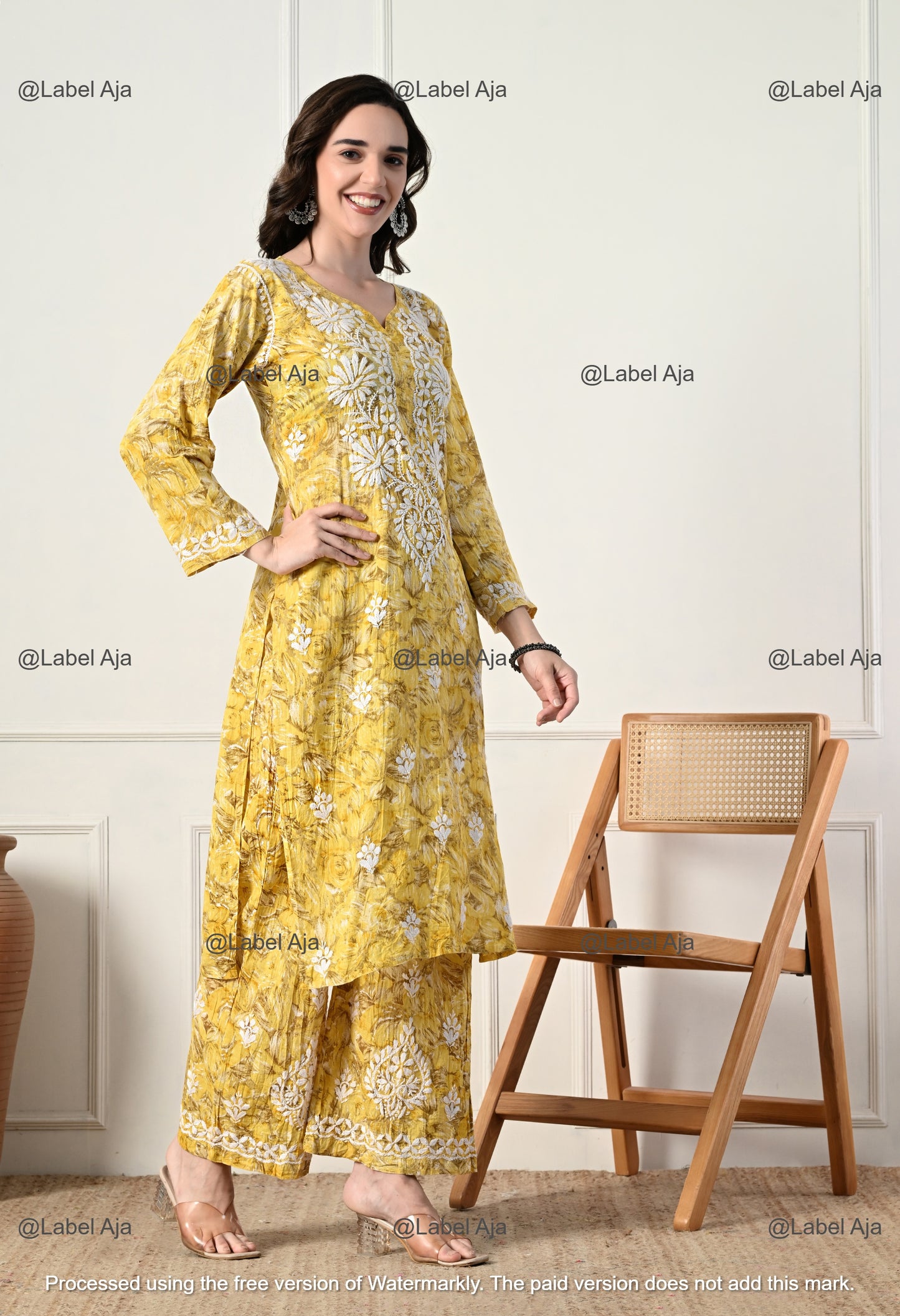 Zuri Mul cotton Kurti and Palazzo set
