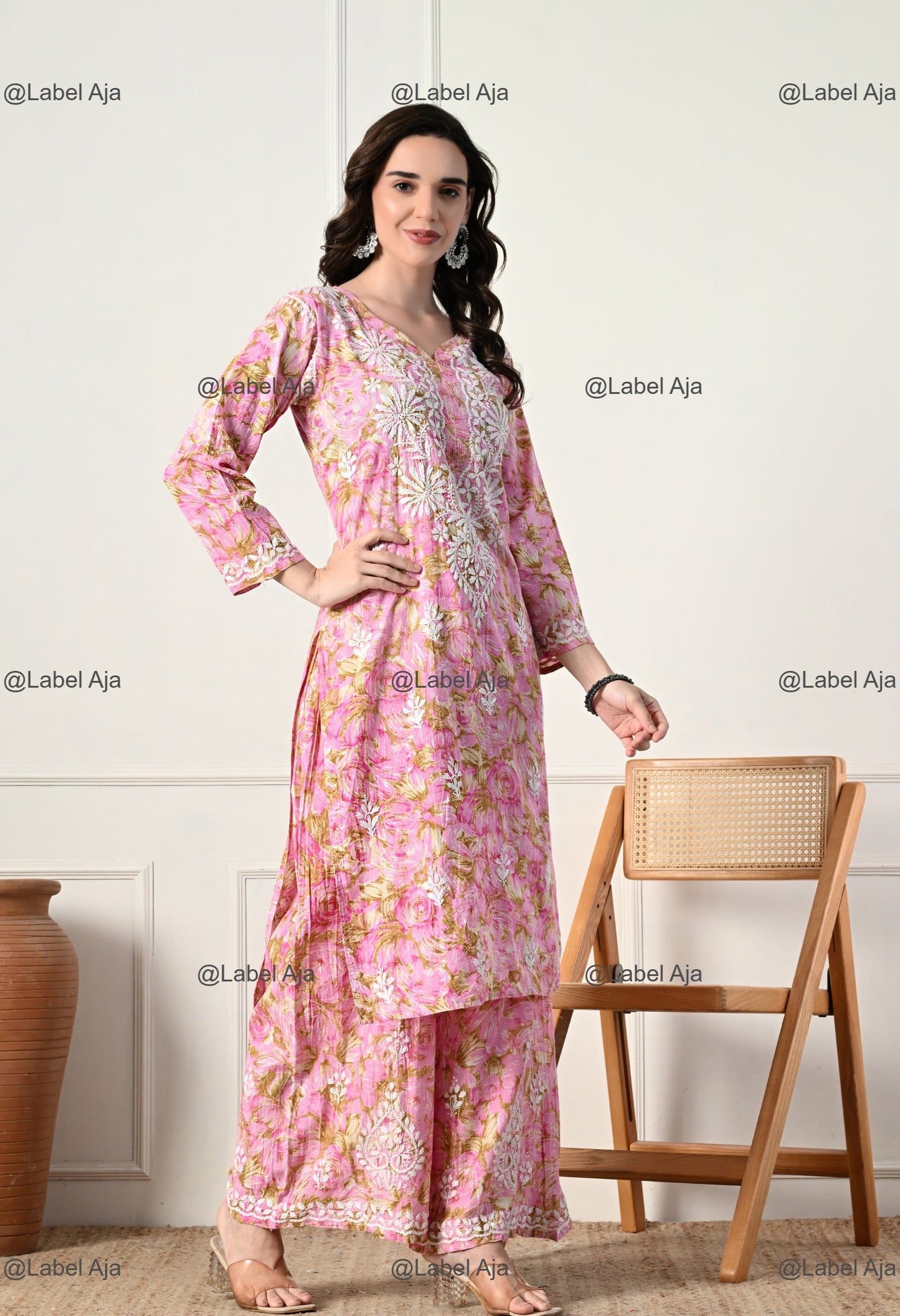 Zuri Mul cotton Kurti and Palazzo set