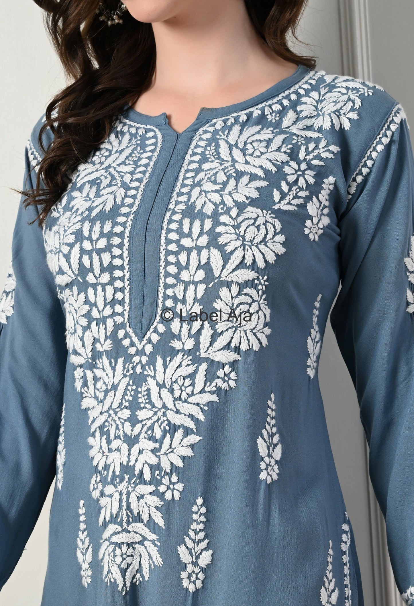 Ruhani Rayon cotton Kurti and Palazzo set