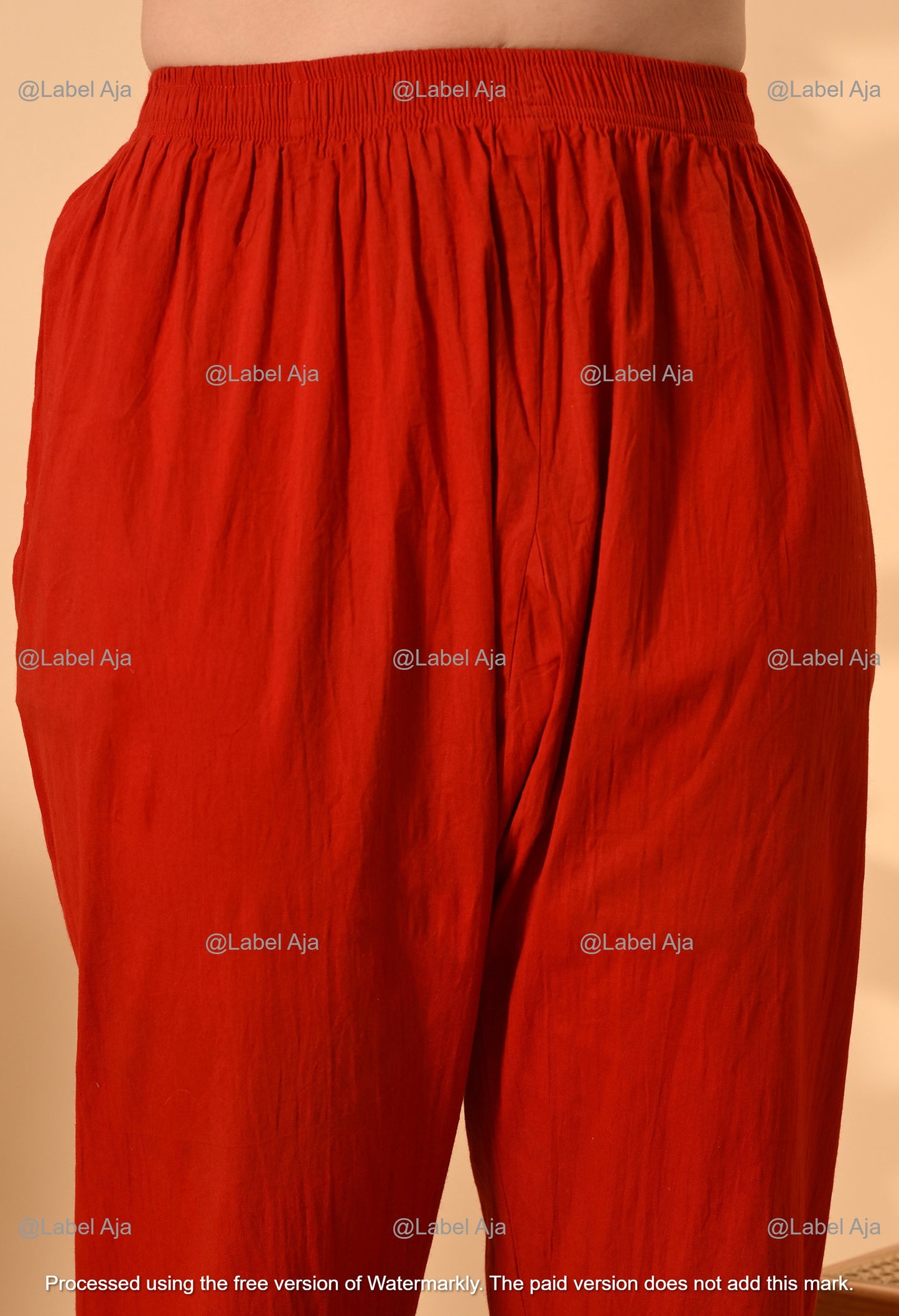 Chikankari lycra straight pant