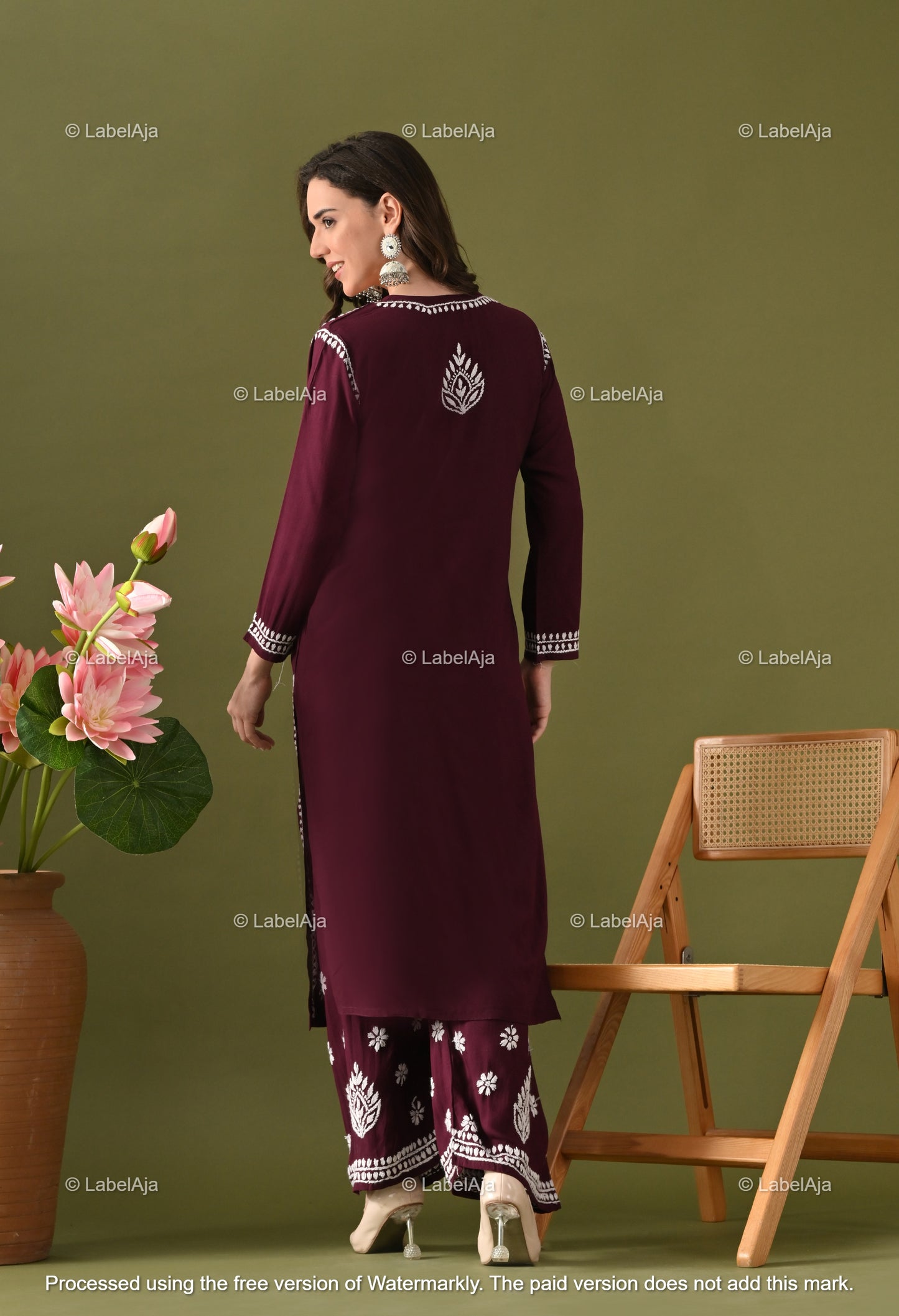 Ruhani Rayon cotton Kurti and Palazzo set