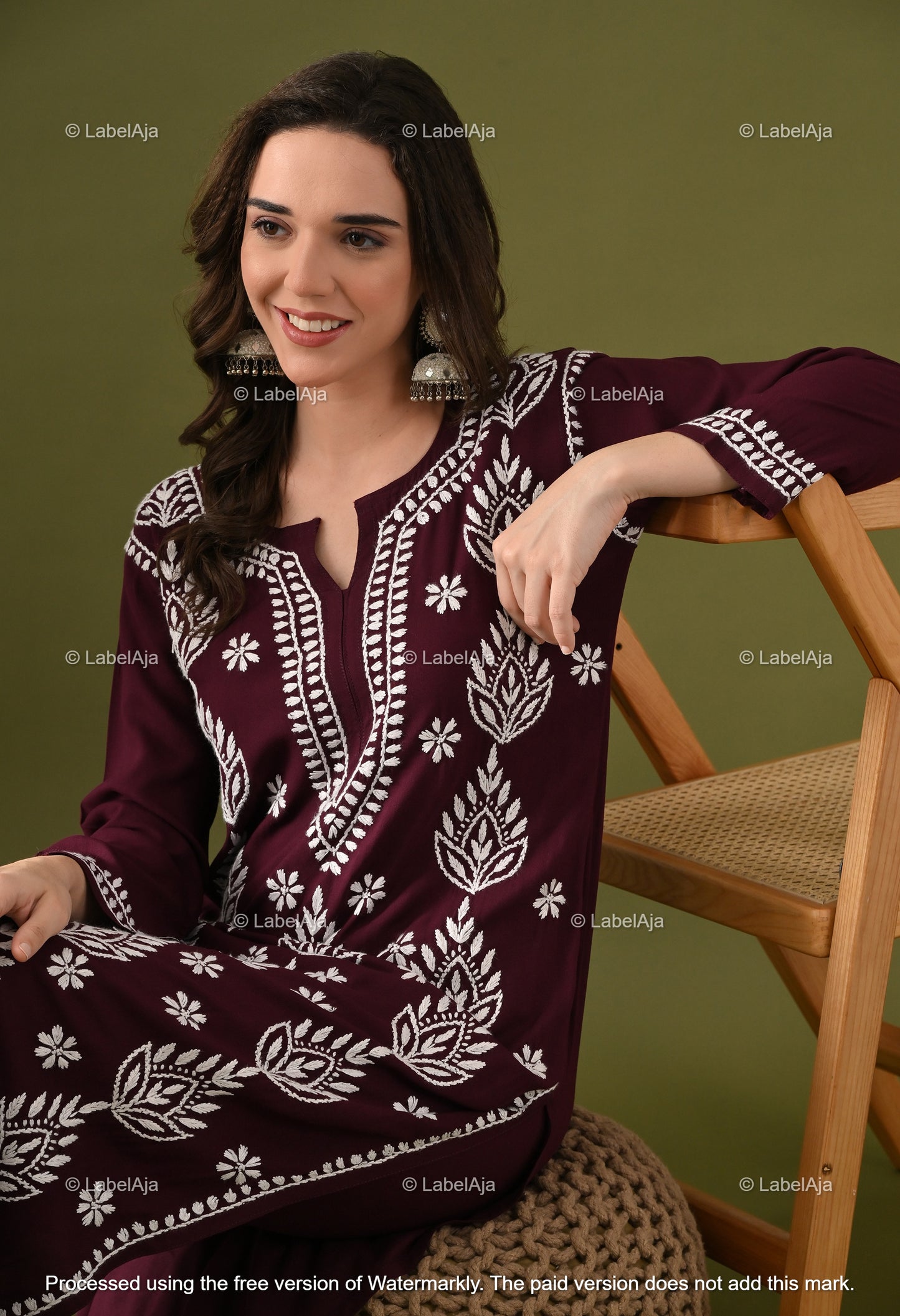 Ruhani Rayon cotton Kurti and Palazzo set