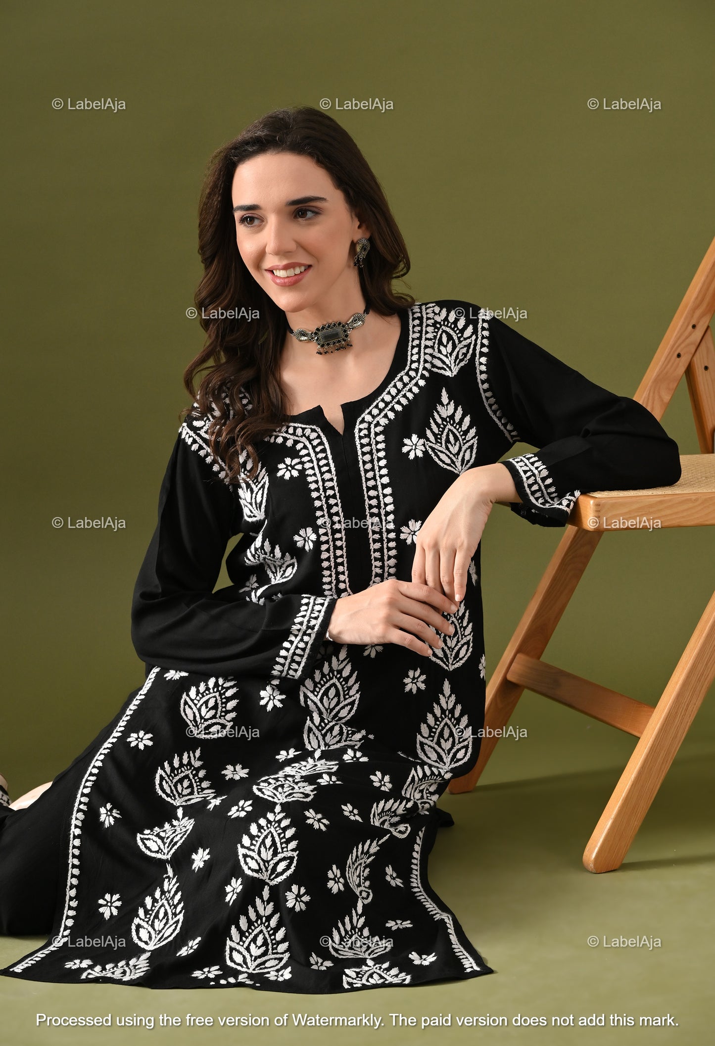 Ruhani Rayon cotton Kurti and Palazzo set