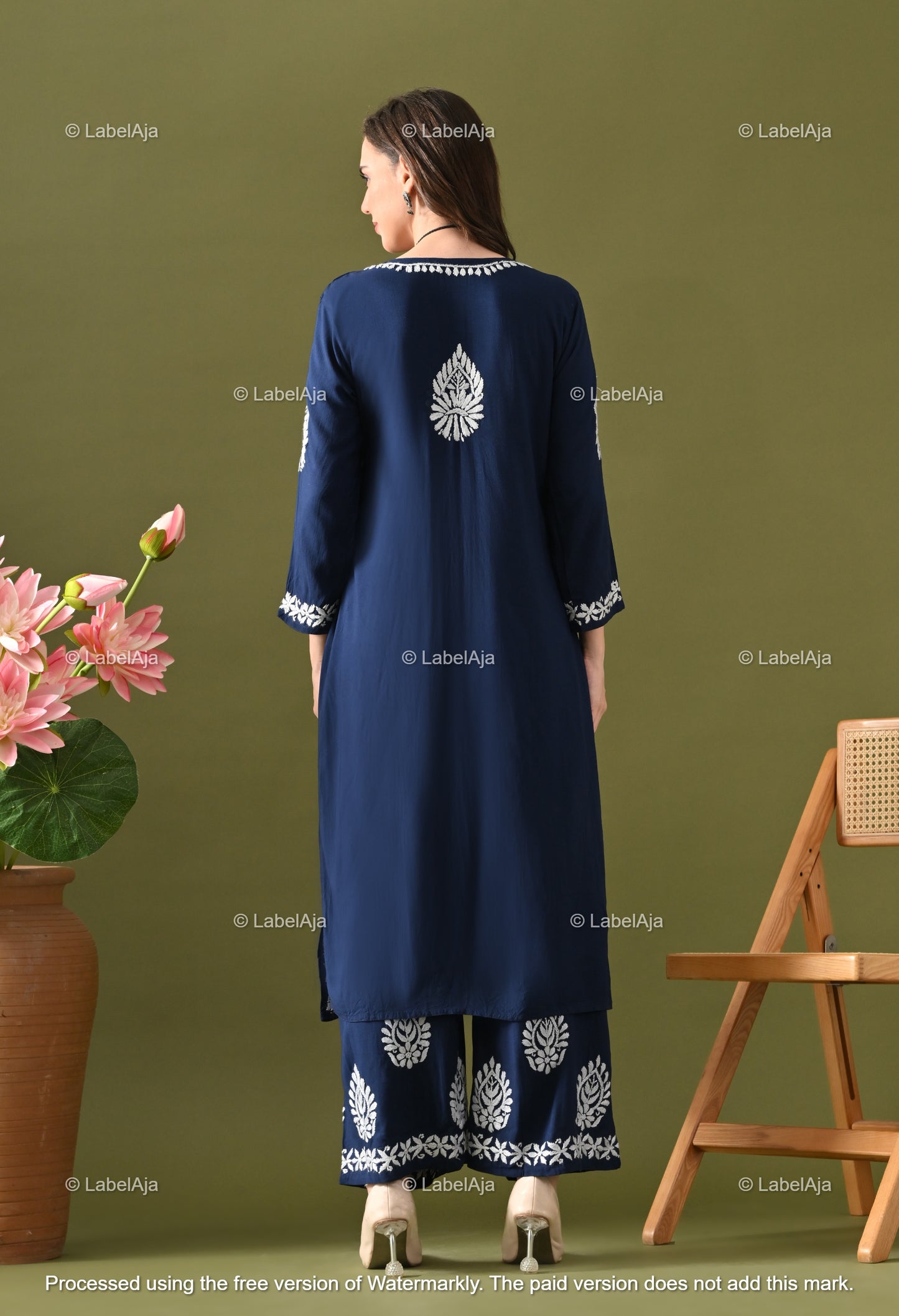 Ruhani Rayon cotton Kurti and Palazzo set