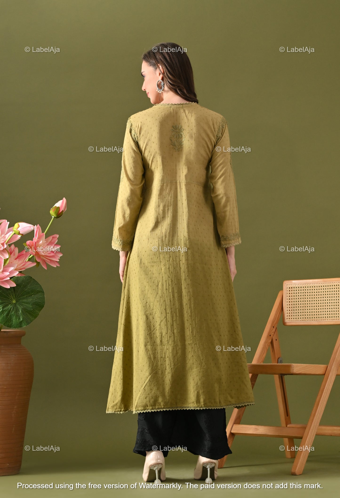 Myra dobby cotton long Angarkha