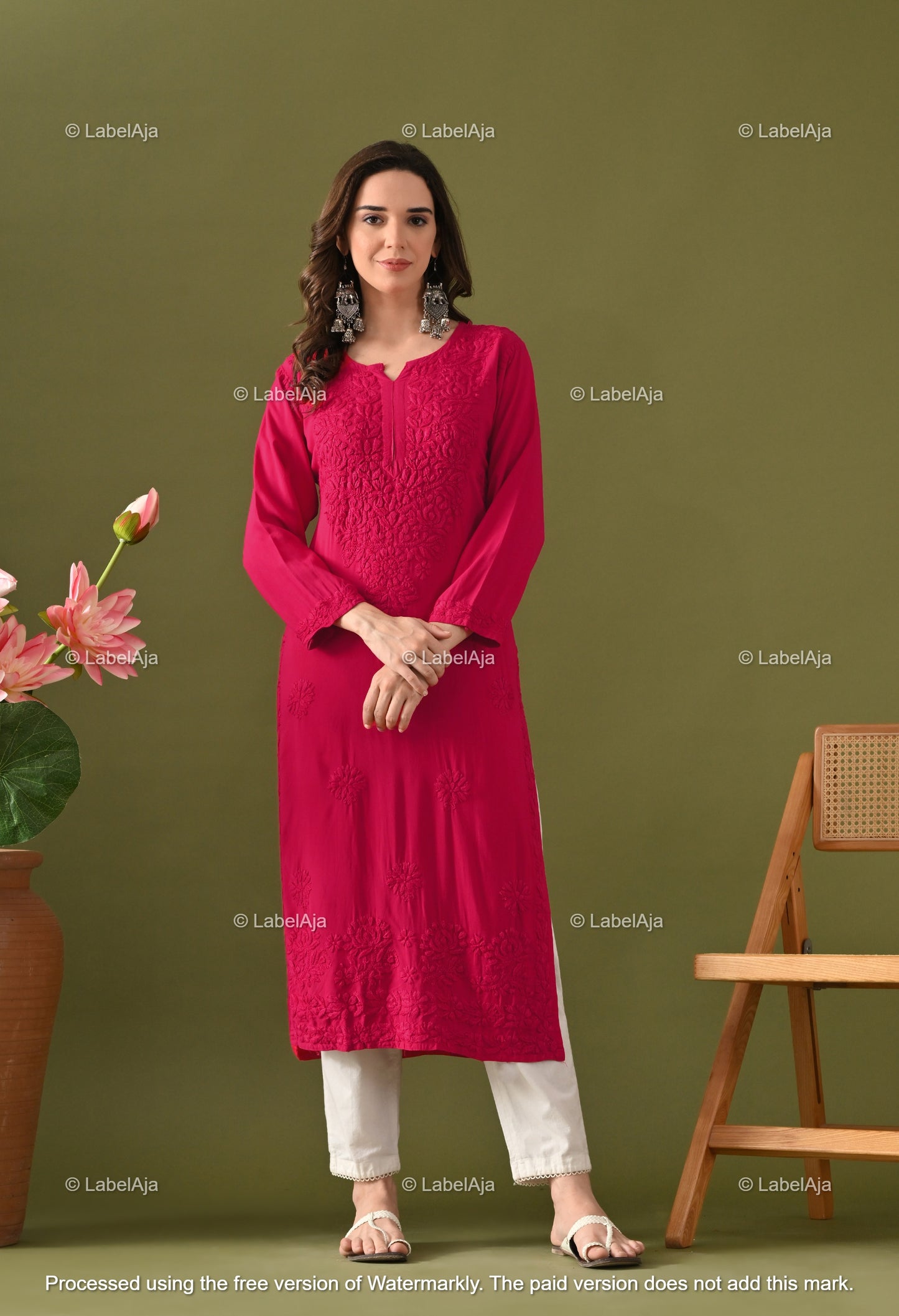 Arya Rayon cotton Long Kurta