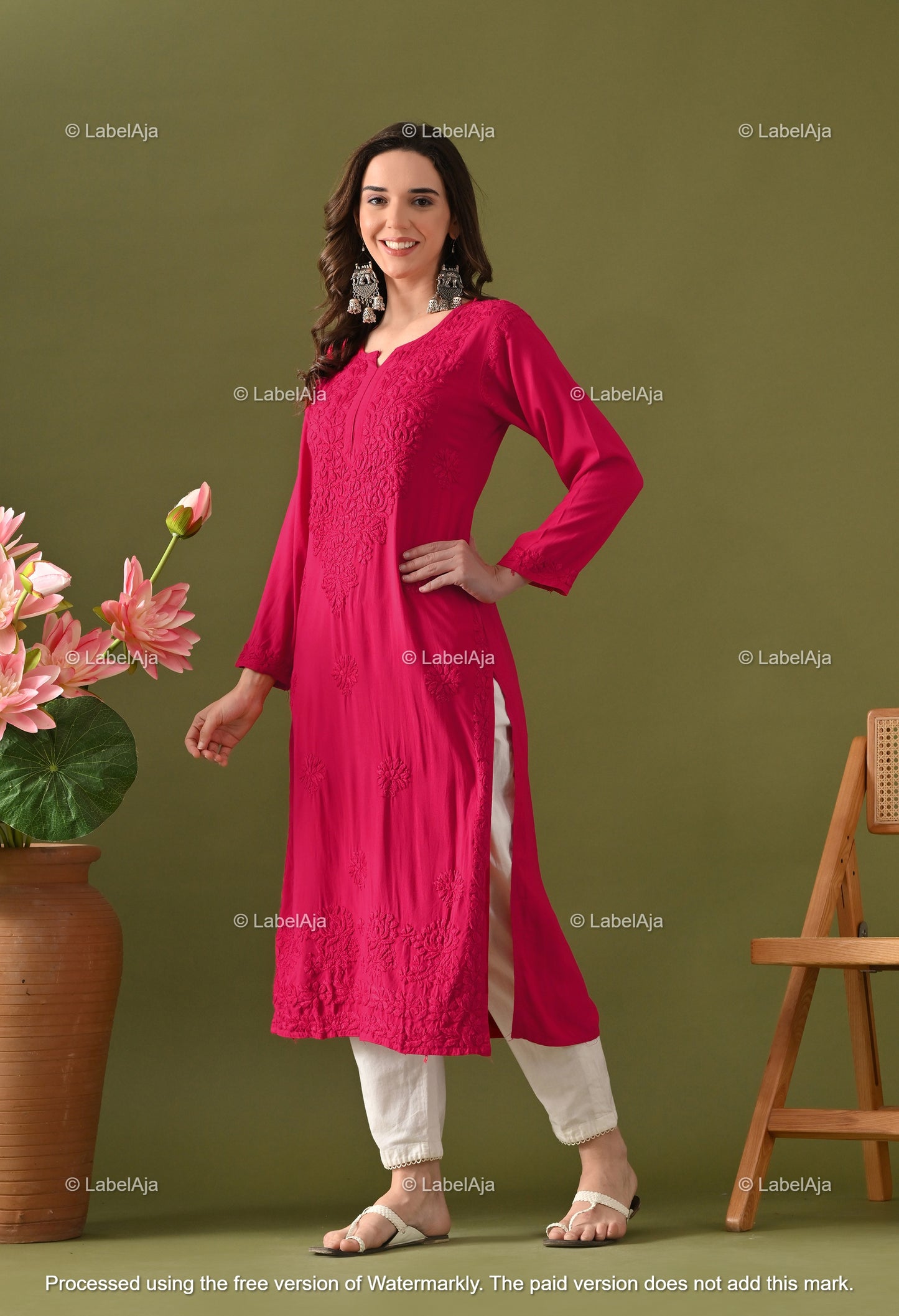Arya Rayon cotton Long Kurta