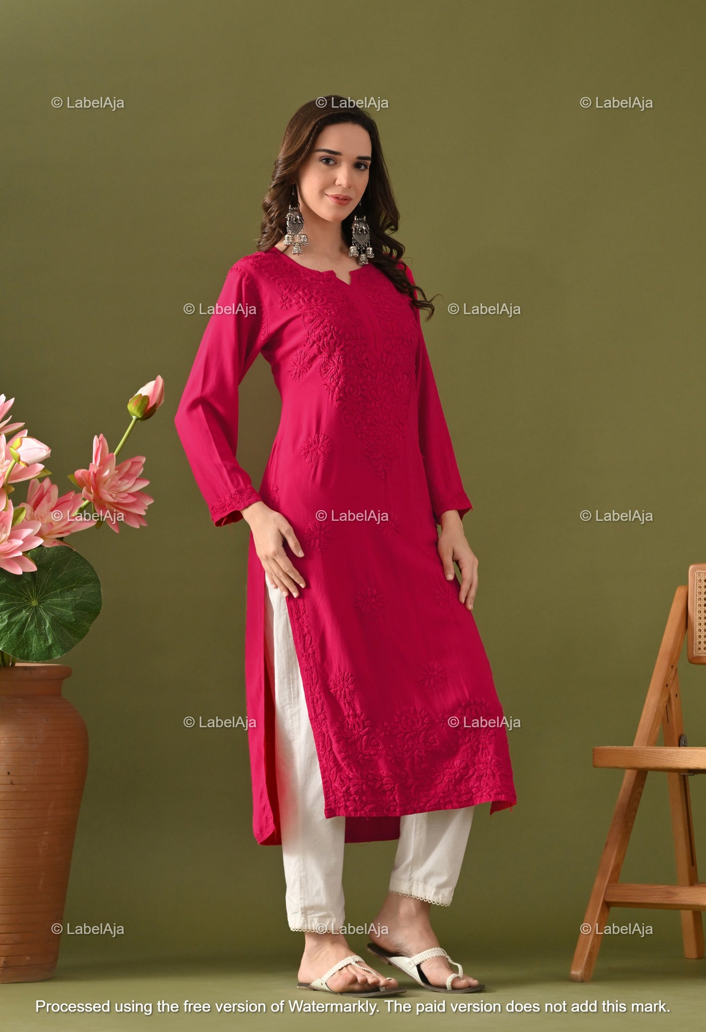 Arya Rayon cotton Long Kurta
