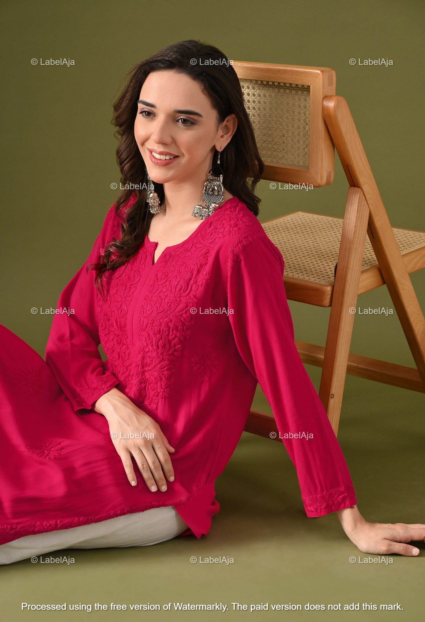 Arya Rayon cotton Long Kurta