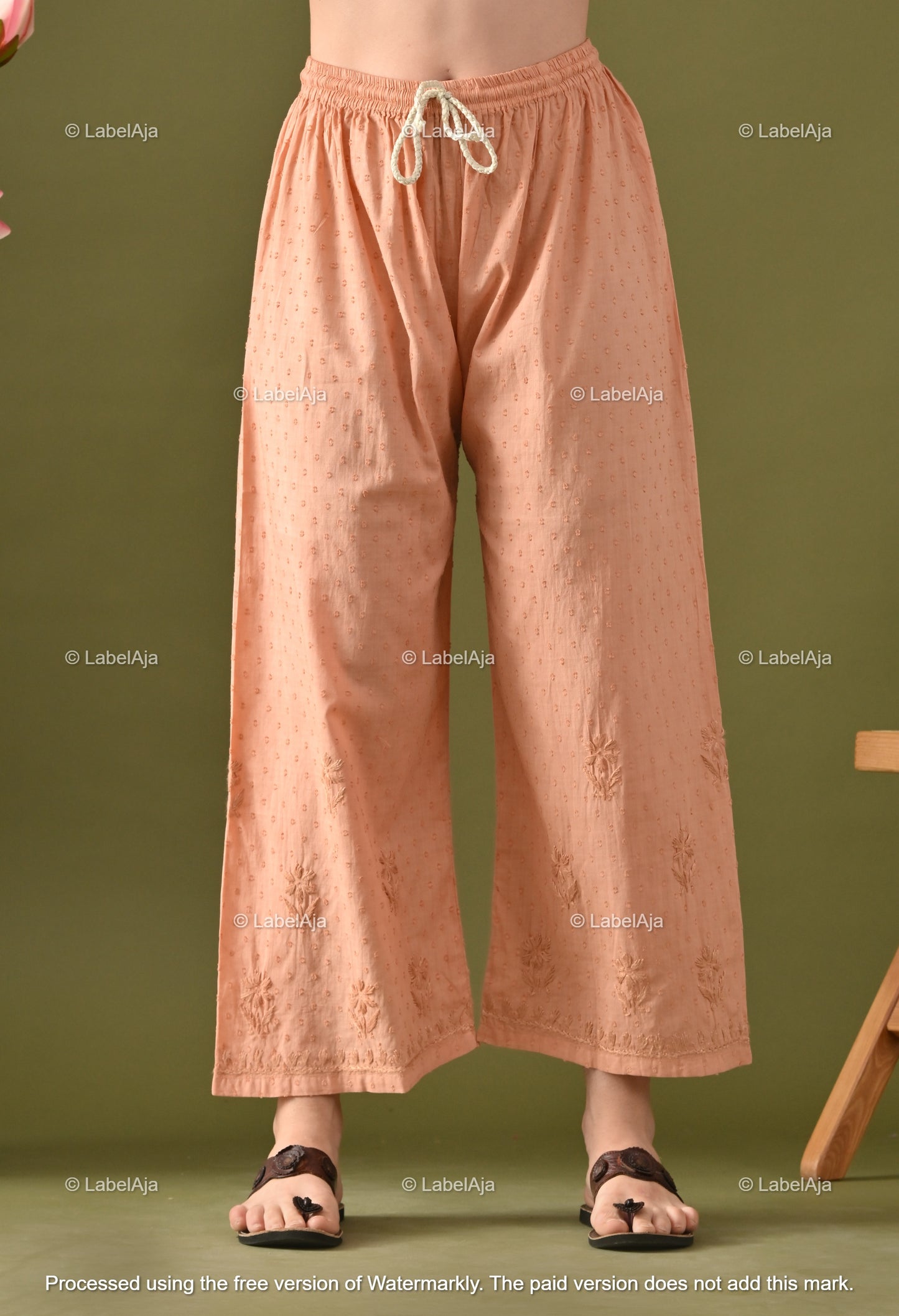 Maya Dobby cotton Kurti, Palazzo and dupatta set
