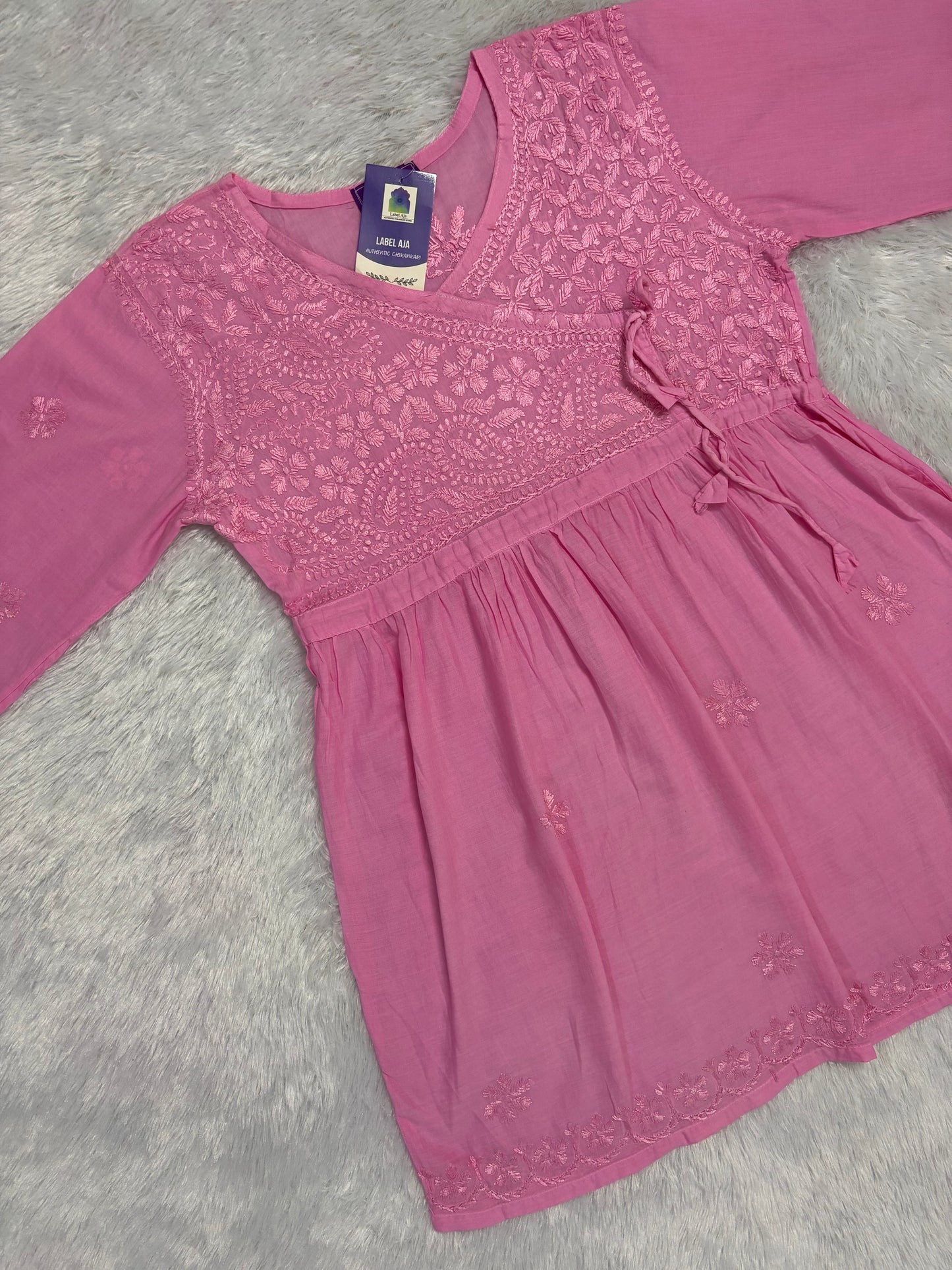 Kaya mul cotton angarkha short top