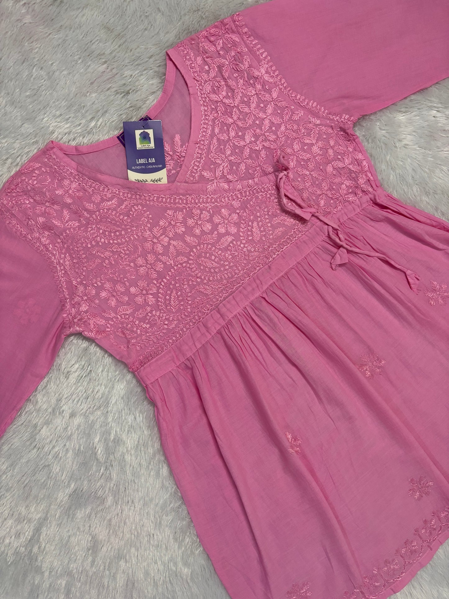 Kaya mul cotton angarkha short top
