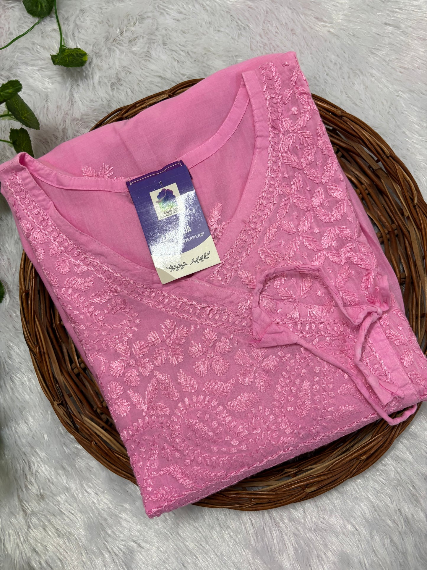 Kaya mul cotton angarkha short top
