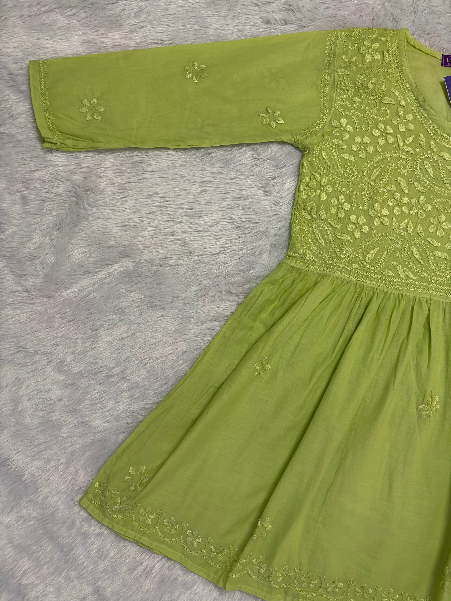 Kaya mul cotton angarkha short top