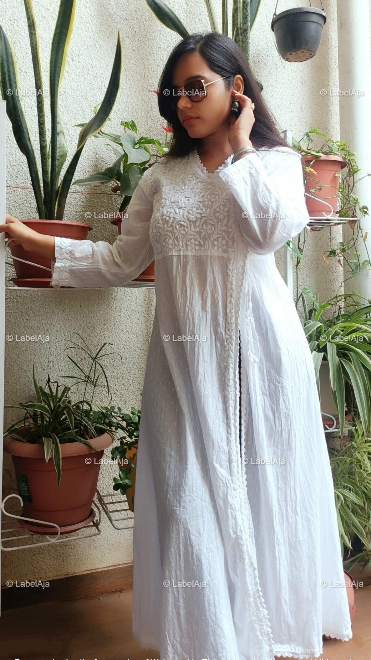 Myra dobby cotton long Angarkha
