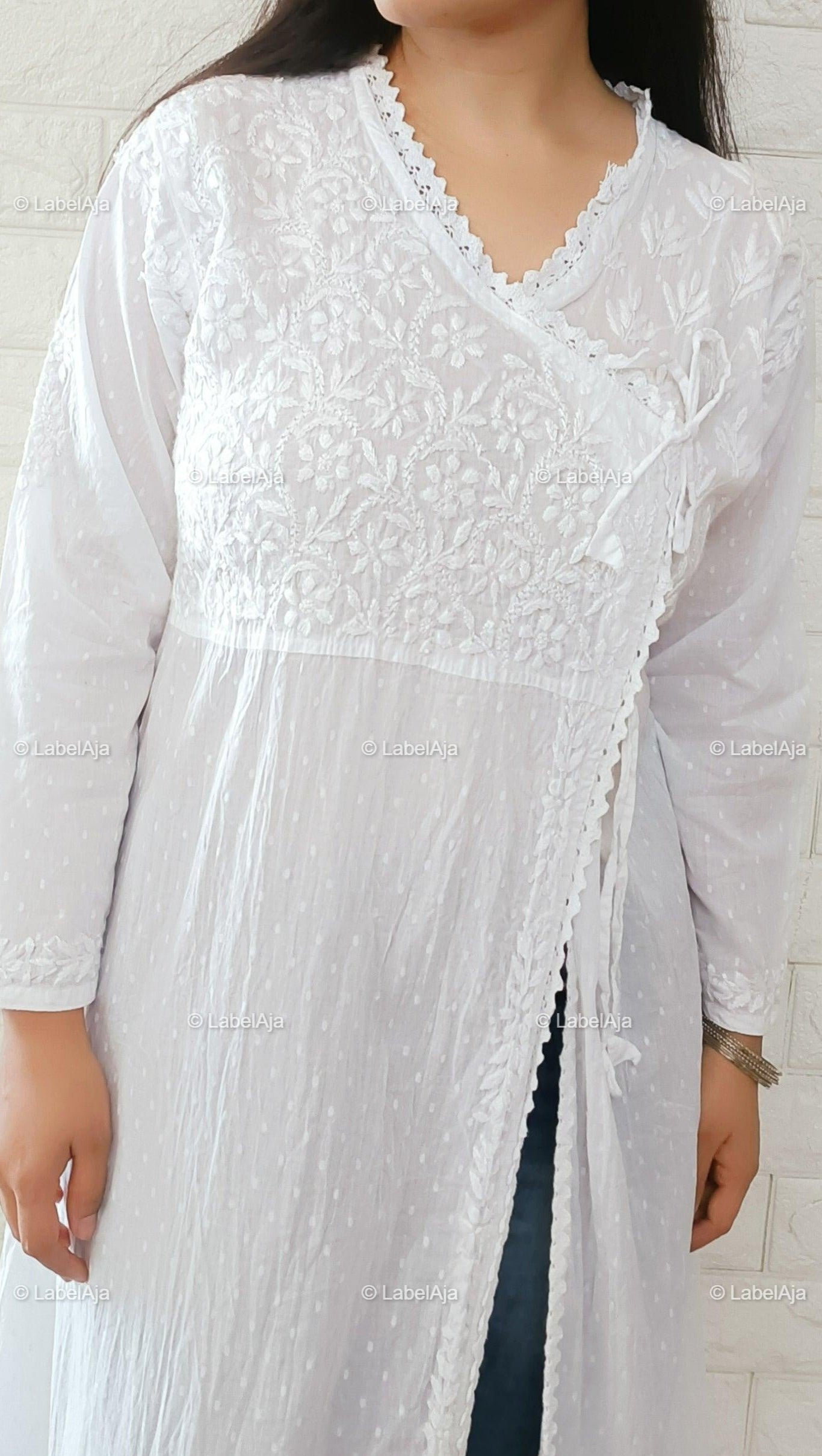 Myra dobby cotton long Angarkha
