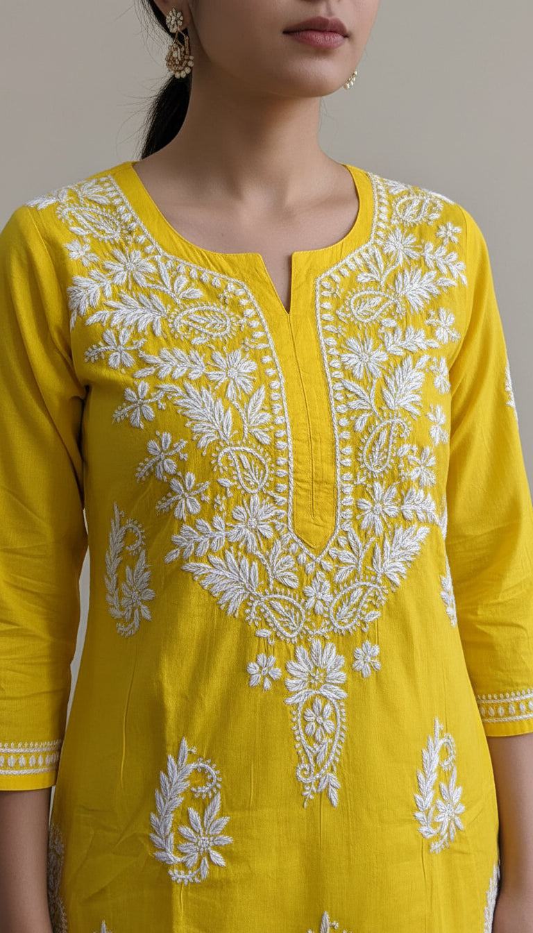 Cotton Lucknowi Chikankari Kurta