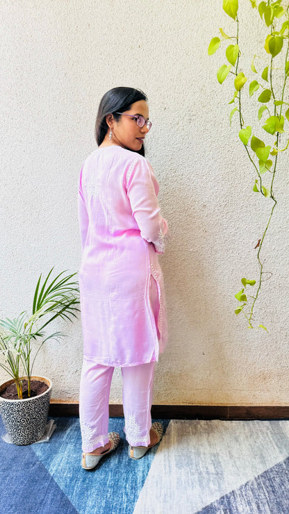 Modal Chikankari Co-ord set