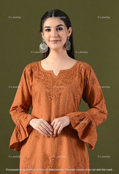 Dia cotton Kurti, Garara and dupatta set
