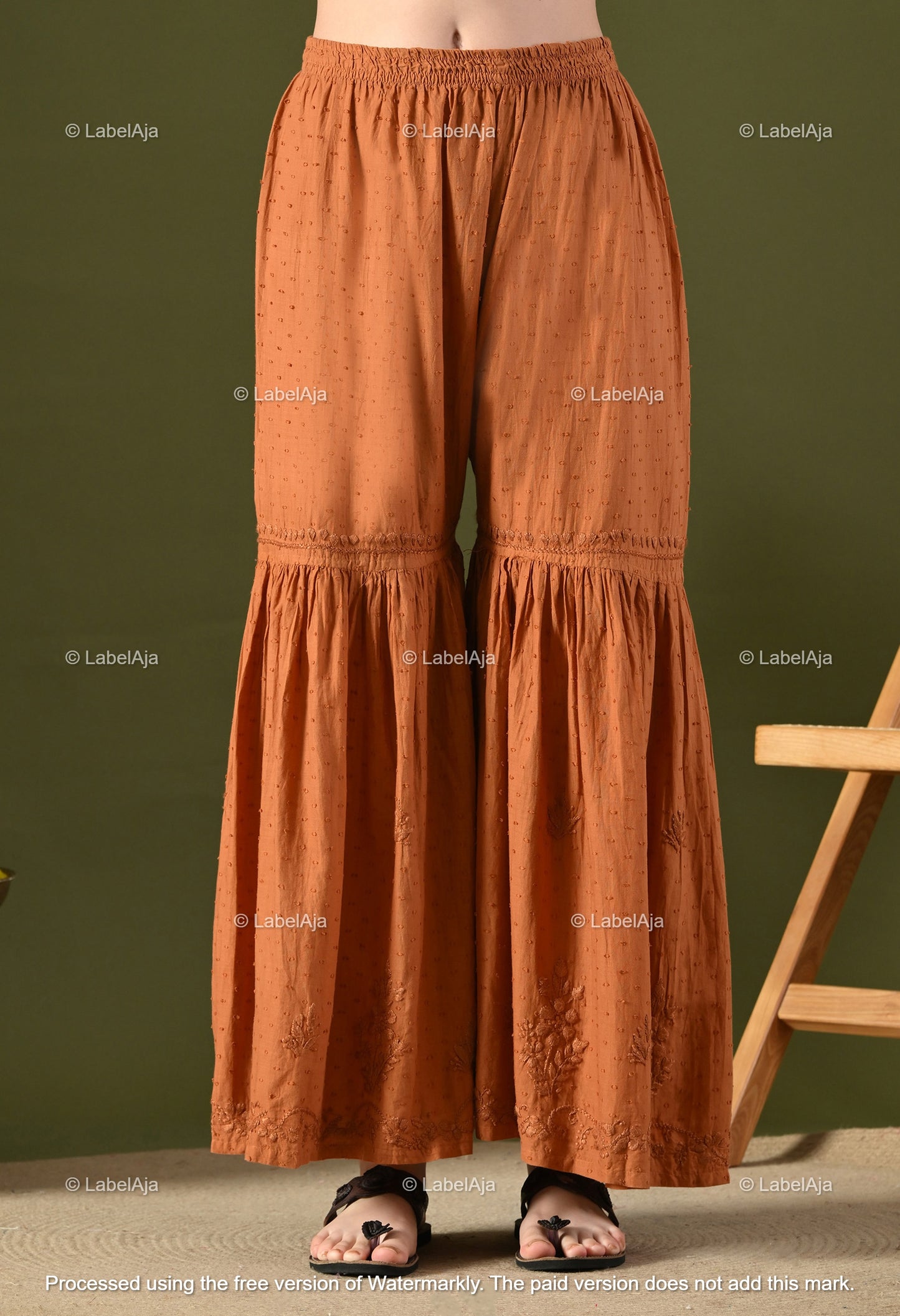 Dia cotton Kurti, Garara and dupatta set