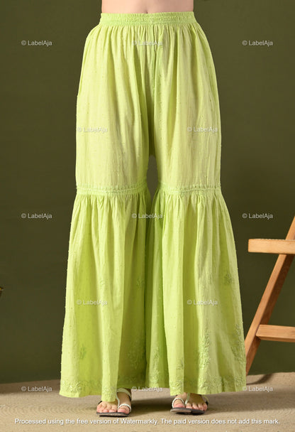 Dia cotton Kurti, Garara and dupatta set