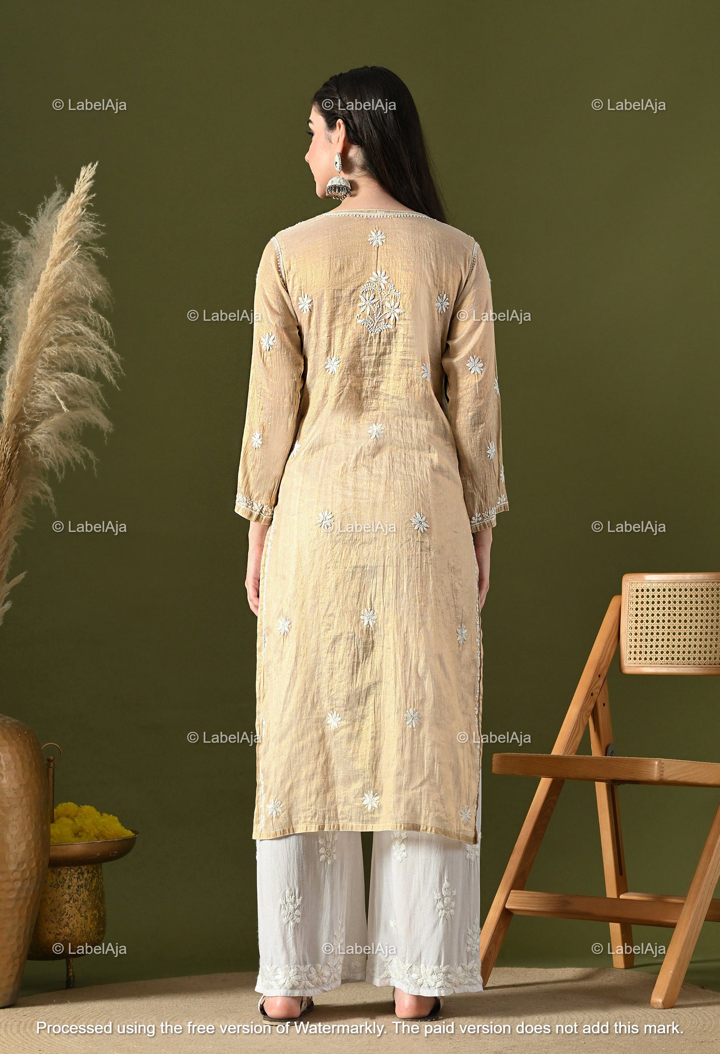 Tissue Chikankari Premium Kurta