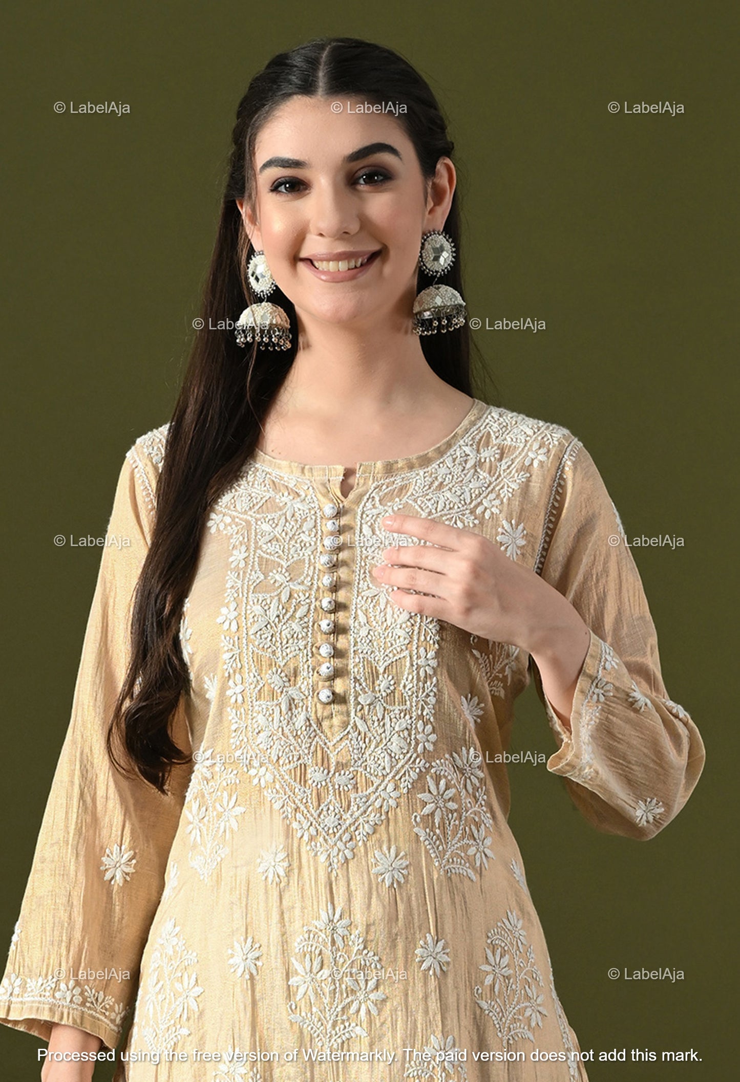 Tissue Chikankari Premium Kurta