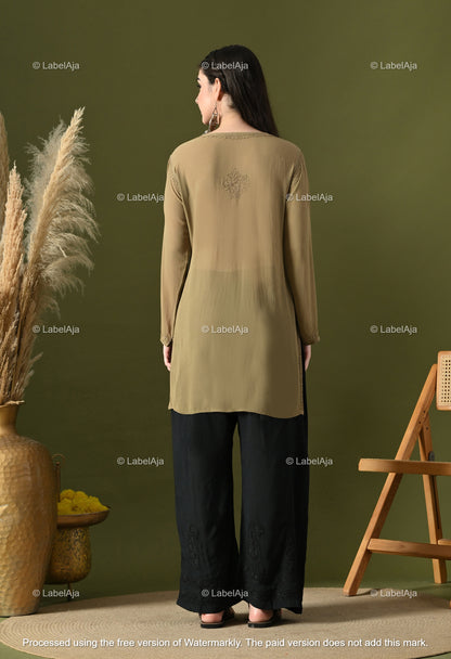 Ayana Viscose Short kurti with Mukaish work