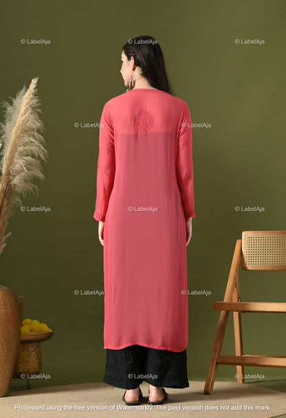 Hoor Viscose kurti with Mukaish work