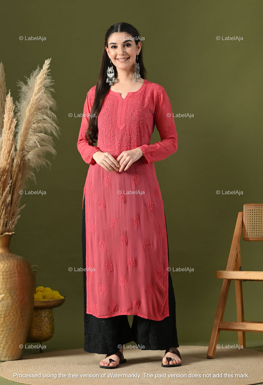 Hoor Viscose kurti with Mukaish work