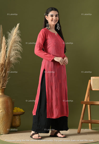 Hoor Viscose kurti with Mukaish work