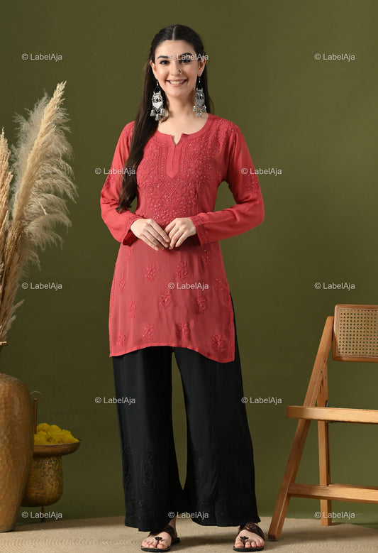 Ayana Viscose Short kurti with Mukaish work
