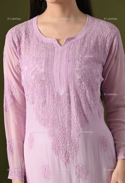 Hoor Viscose kurti with Mukaish work