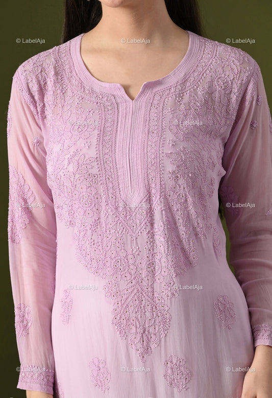 Hoor Viscose kurti with Mukaish work