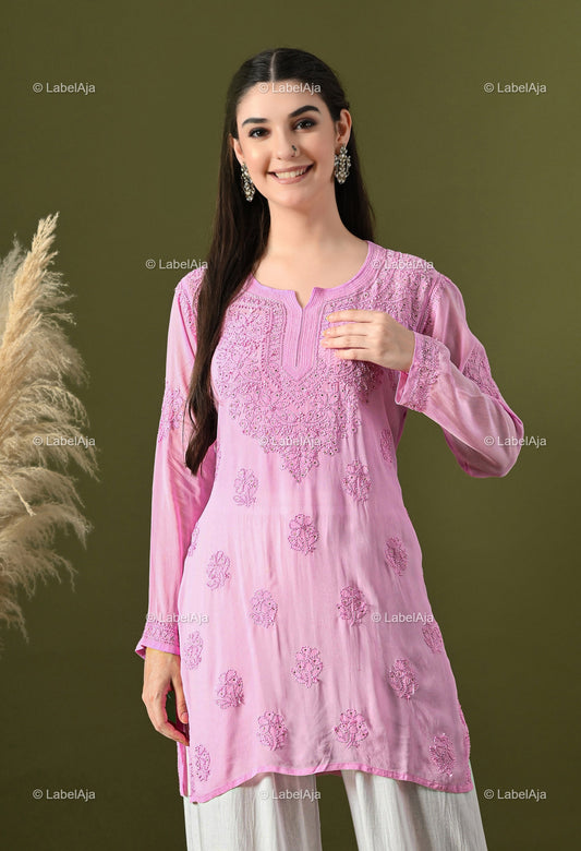 Ayana Viscose Short kurti with Mukaish work