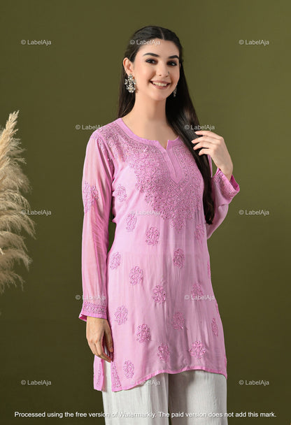 Ayana Viscose Short kurti with Mukaish work