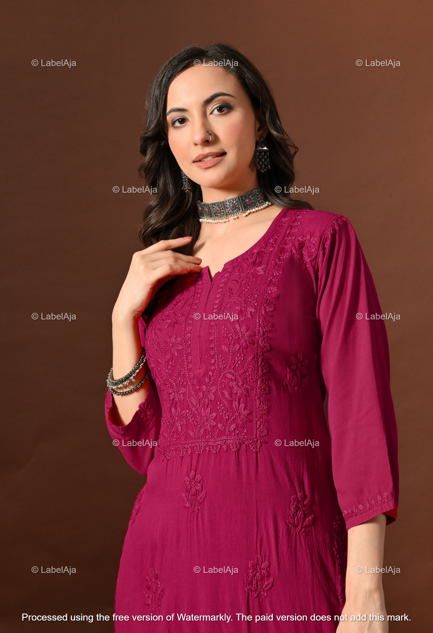 Maya Rayon cotton Kurti, Palazzo and dupatta set