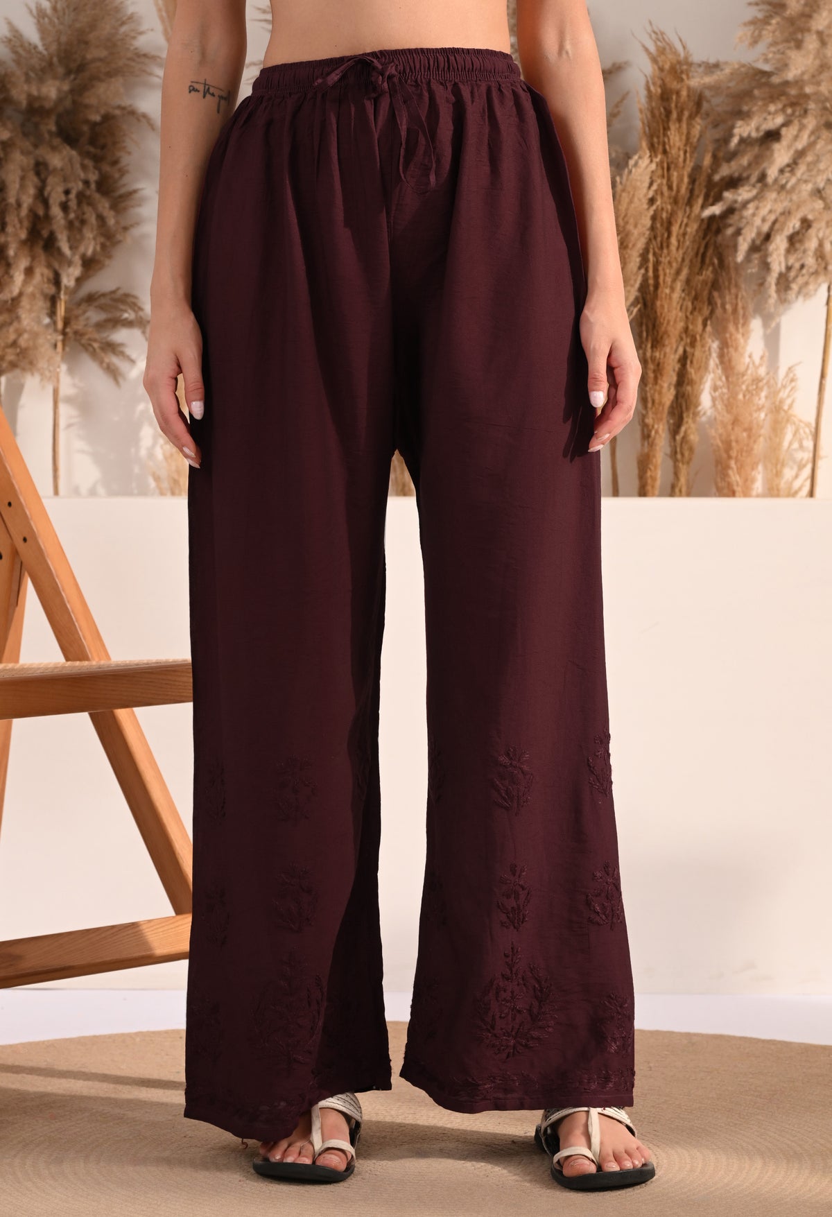 Zaina Chanderi Silk Kurti, Palazzo and dupatta set