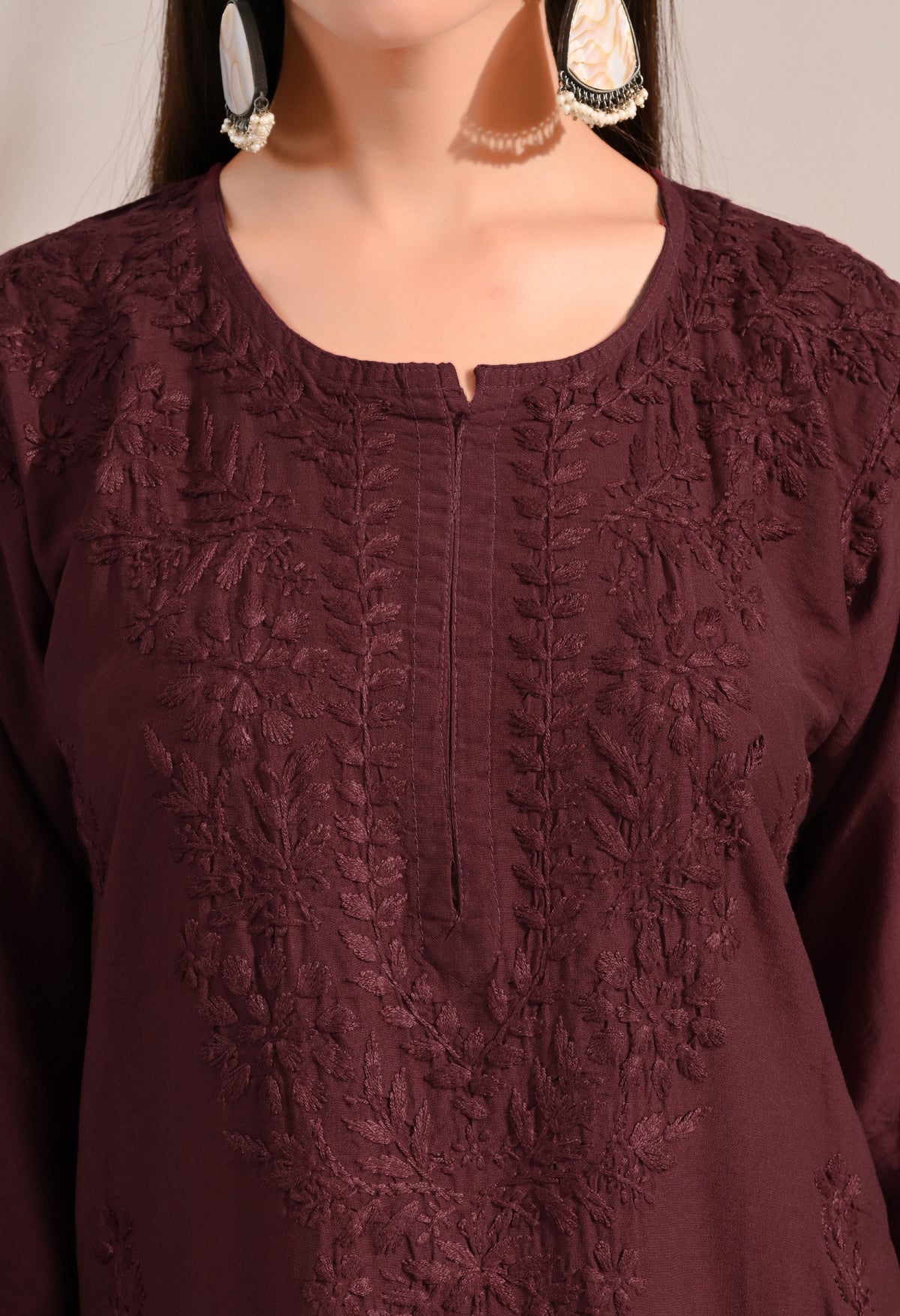 Zaina Chanderi Silk Kurti, Palazzo and dupatta set