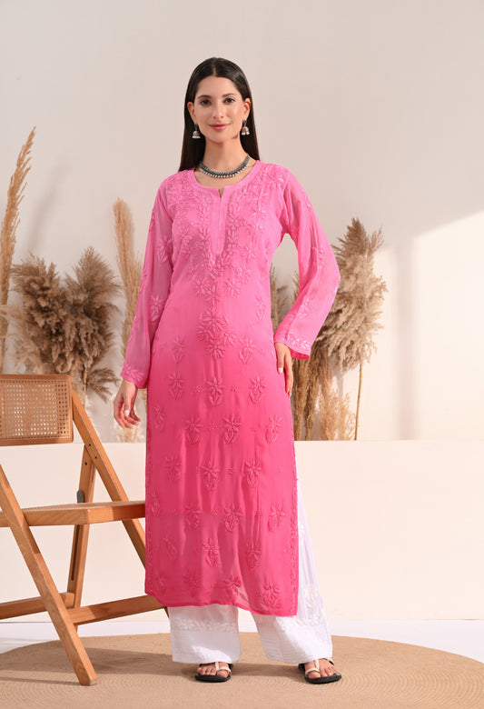 Sana viscose chikankari kurti