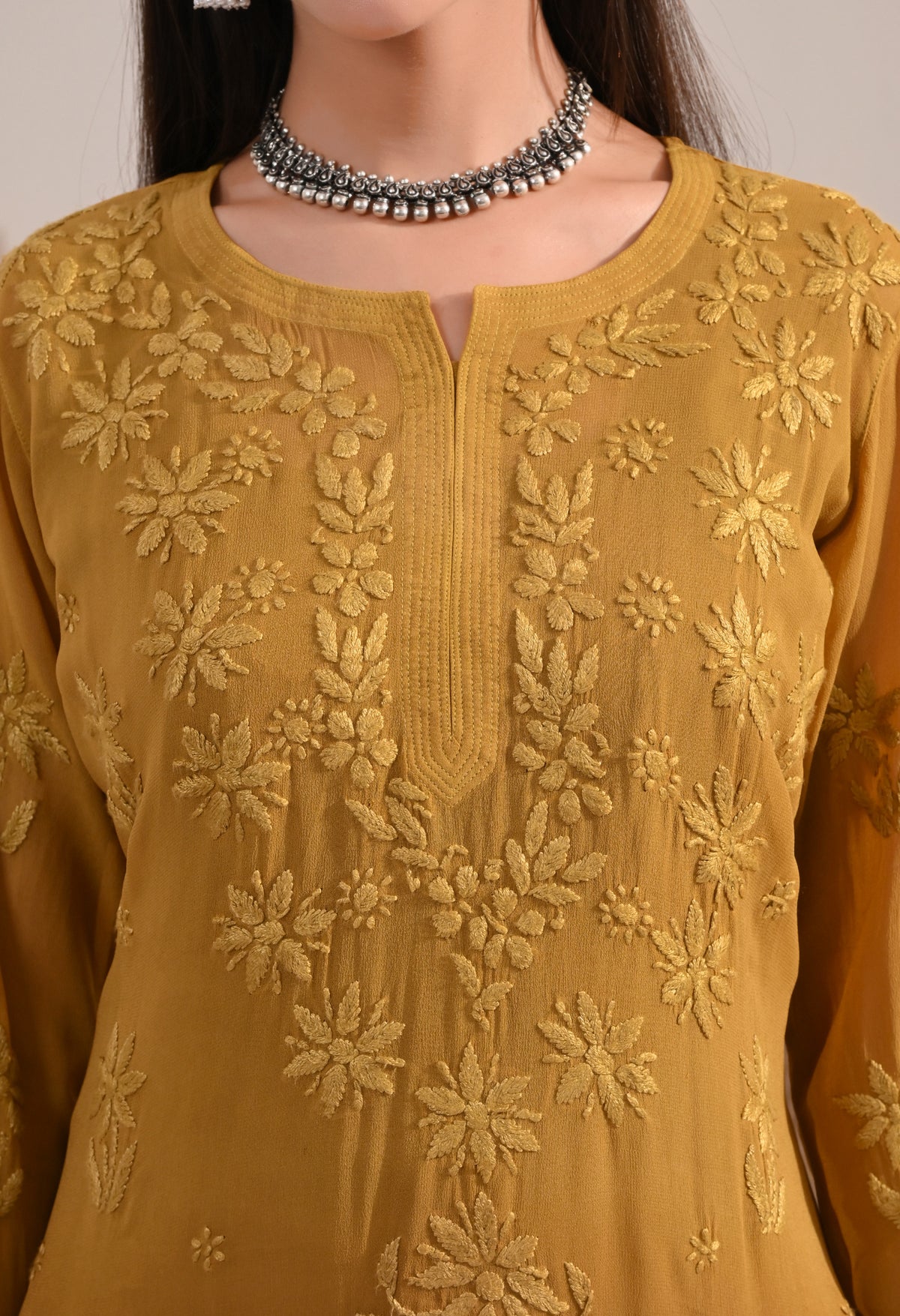 Sana viscose chikankari kurti
