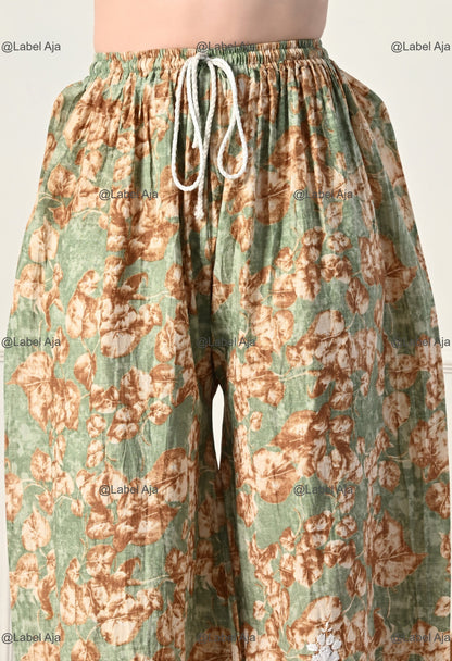 Zuri Mul cotton Kurti and Palazzo set