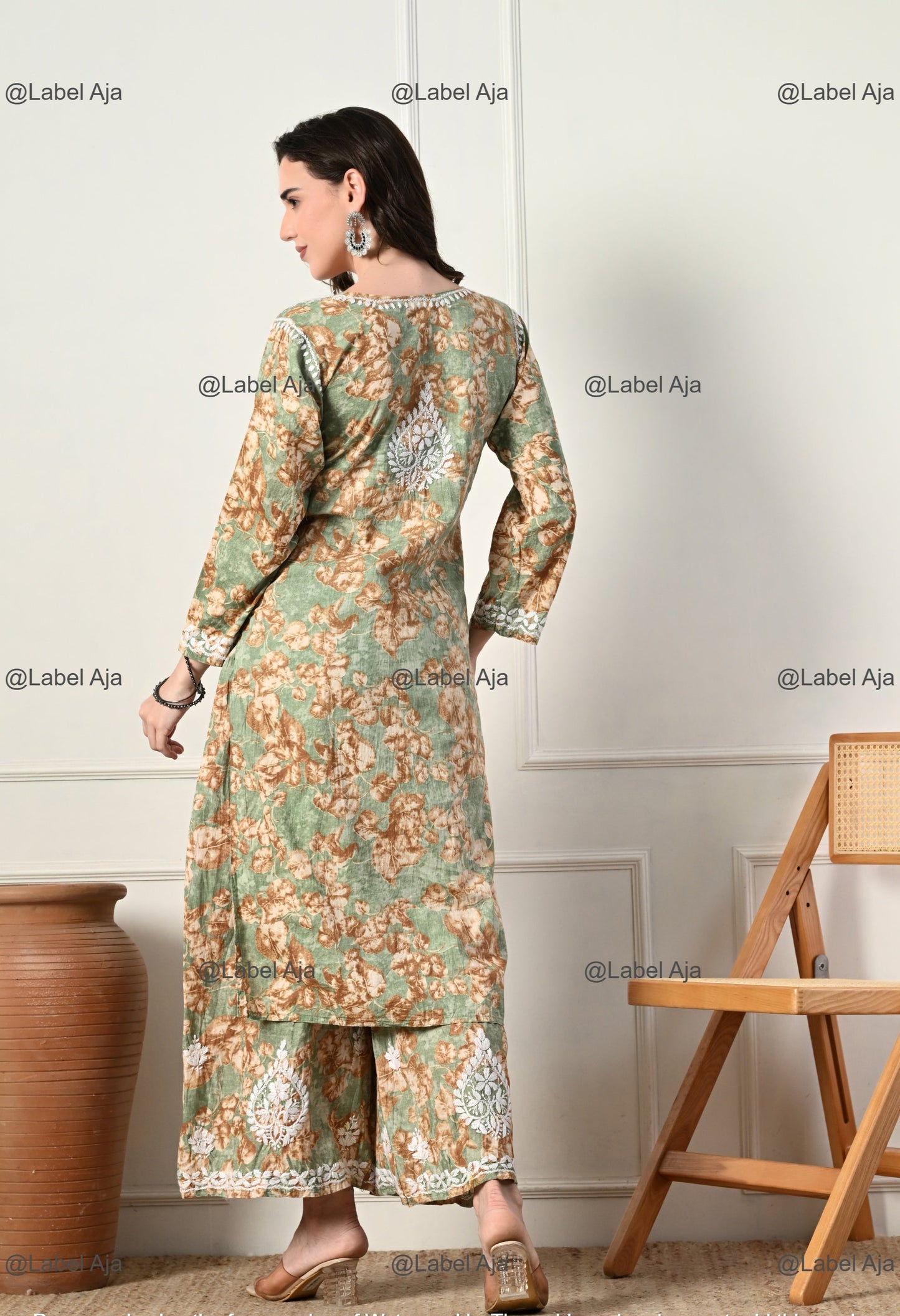 Zuri Mul cotton Kurti and Palazzo set