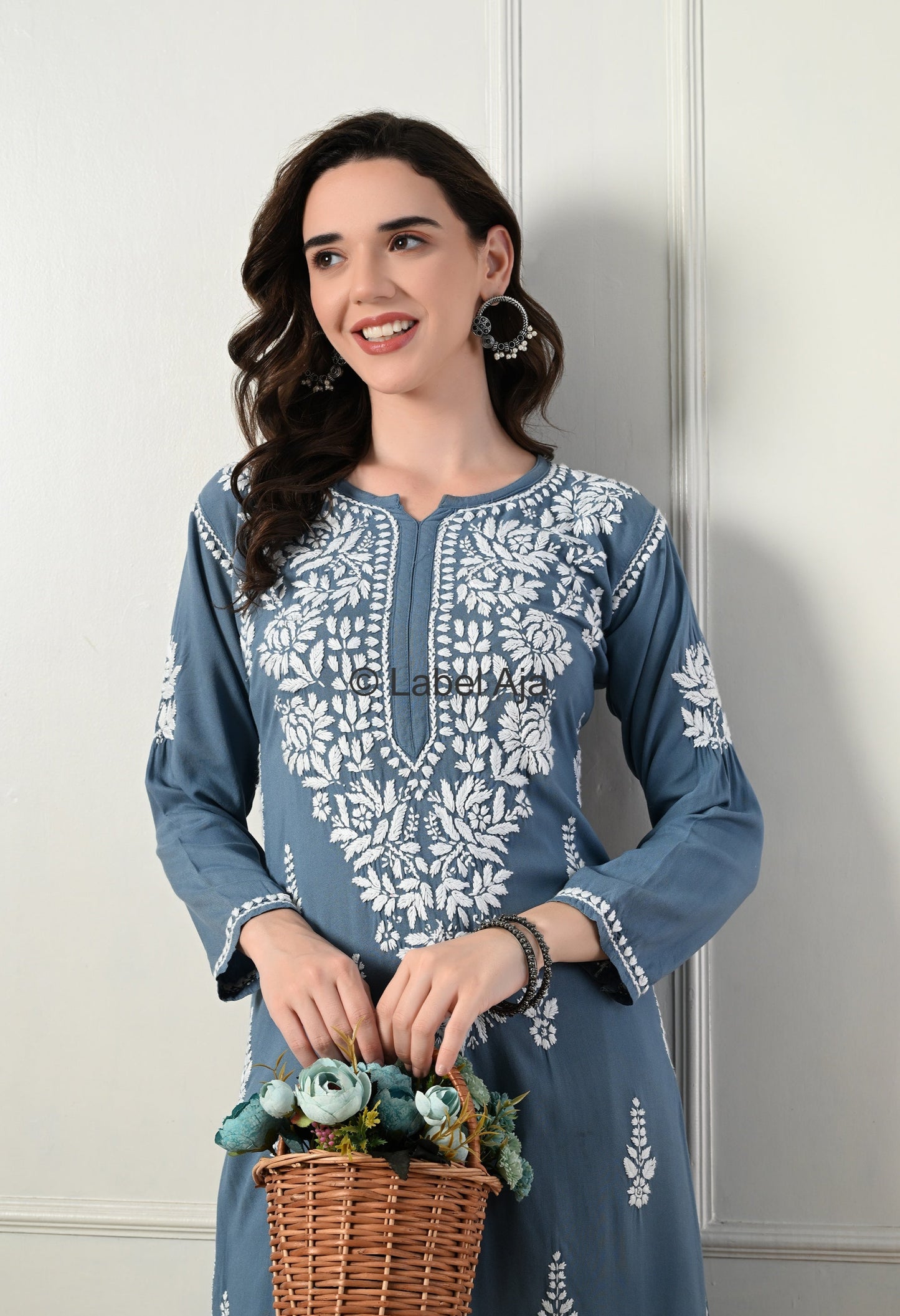 Ruhani Rayon cotton Kurti and Palazzo set