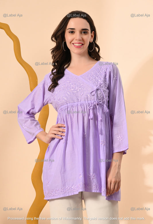 Kaya mul cotton angarakha short kurti