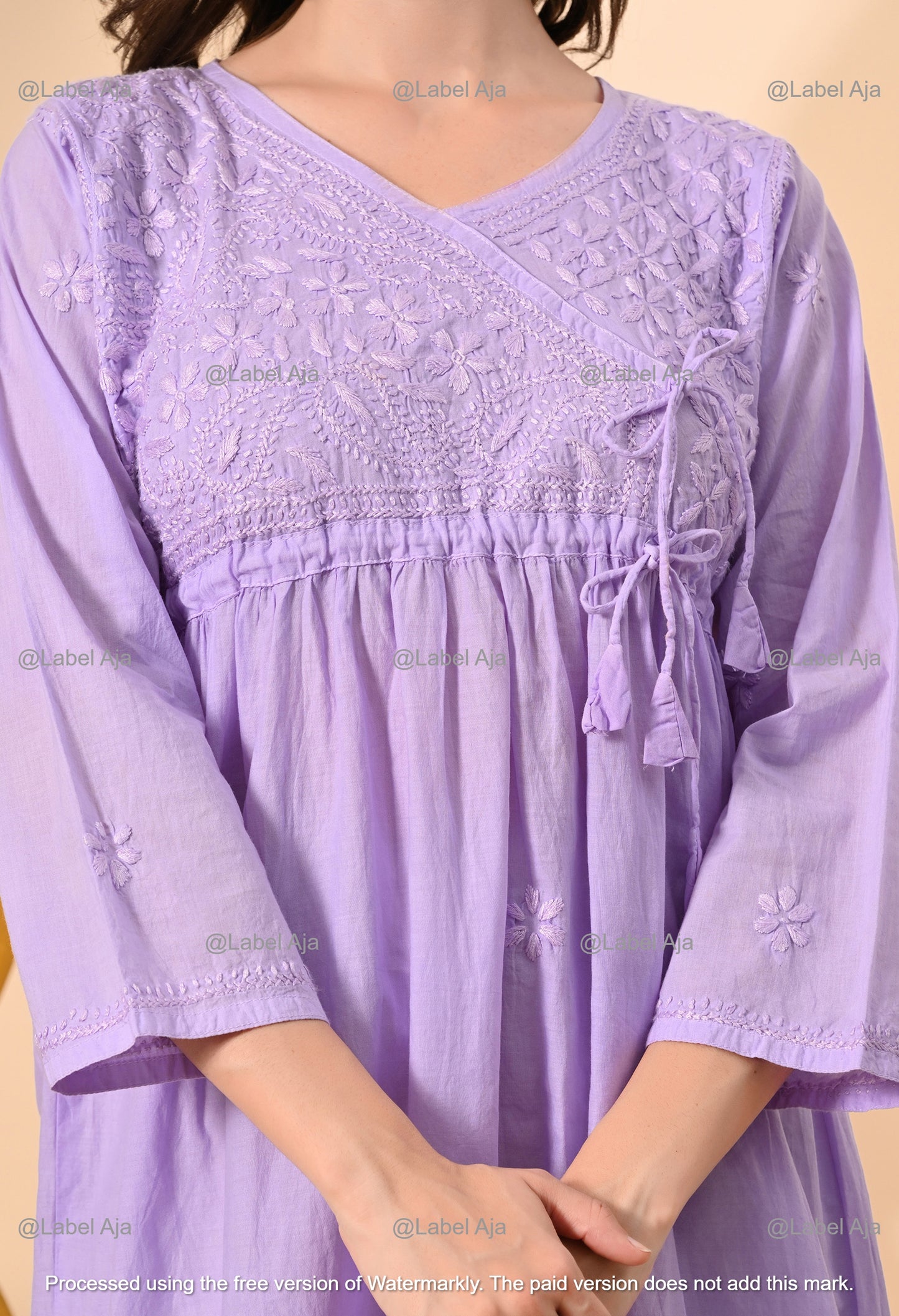 Kaya mul cotton angarakha short kurti