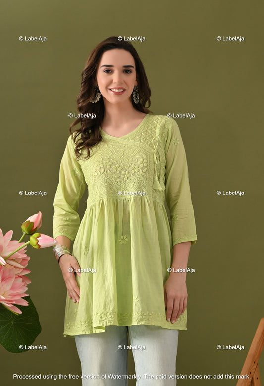 Kaya mul cotton angarakha short kurti