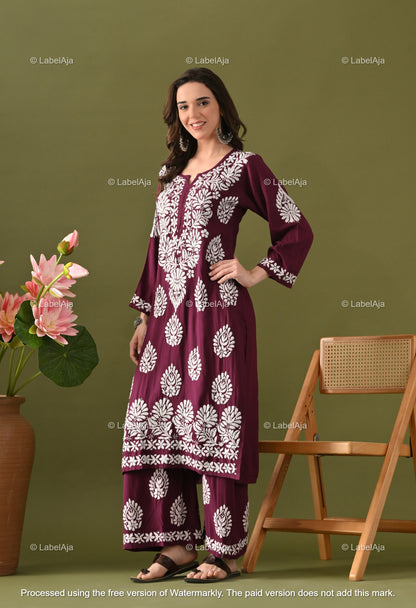 Ruhani Rayon cotton Kurti and Palazzo set